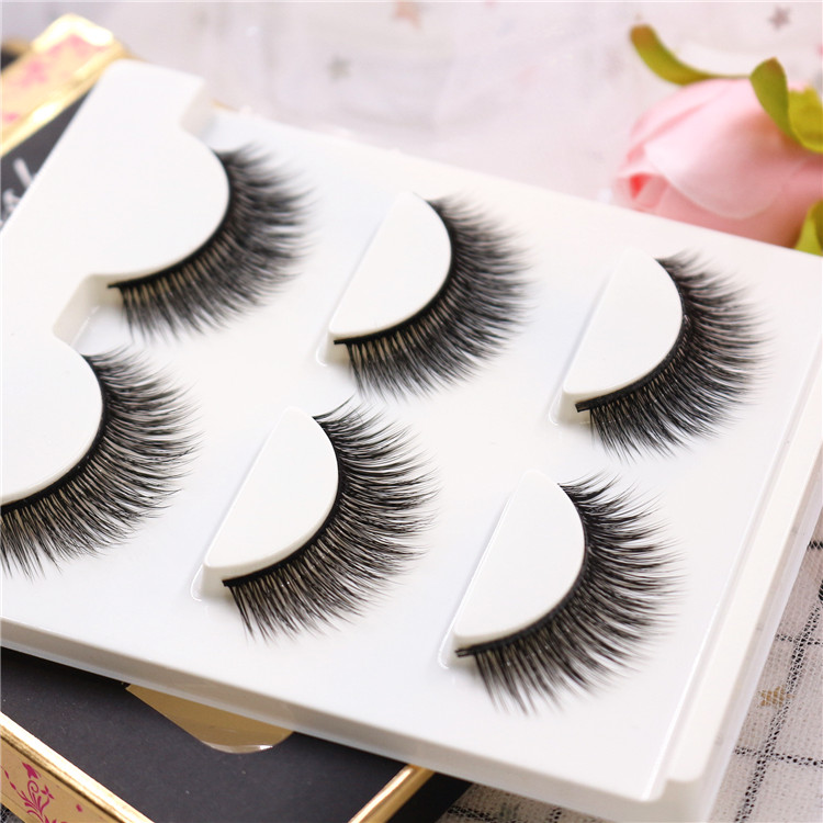 03 Charming Liyue 3D Long Edition Long Slim Soft Hard Stem Middle Lengthened Natural Thick Simulation Single Eyelid False Eyelash