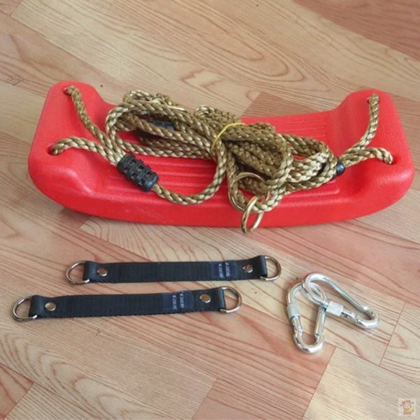 Swing Set Rope Special Home Plus Hook Mesh Red Outdoor Slug Swing children Sling Patio with Rope Tying baby