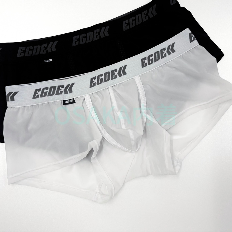 In-Stock High-Popularity Egde Genuine See-Through High-Elasticity Quick-Drying Men's Low-Rise Boxer Briefs Element Series 3922