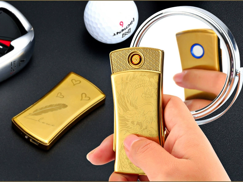 301 cảm ứng nhẹ hơn sạc cá tính sáng tạo USB thuốc lá điện tử bật lửa Lisboa vua cờ bạc Lotus Macau Dragon
