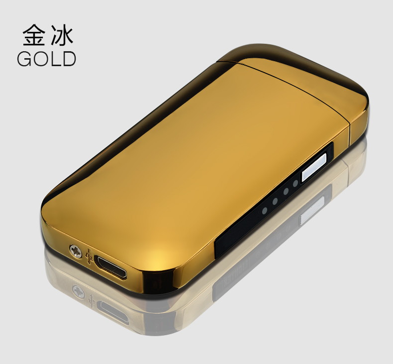 Màn hình điện đôi bật lửa sạc đôi sáng tạo usb điện tử thuốc lá nhẹ hơn cá nhân tùy chỉnh chữ ký LED bật lửa cổ