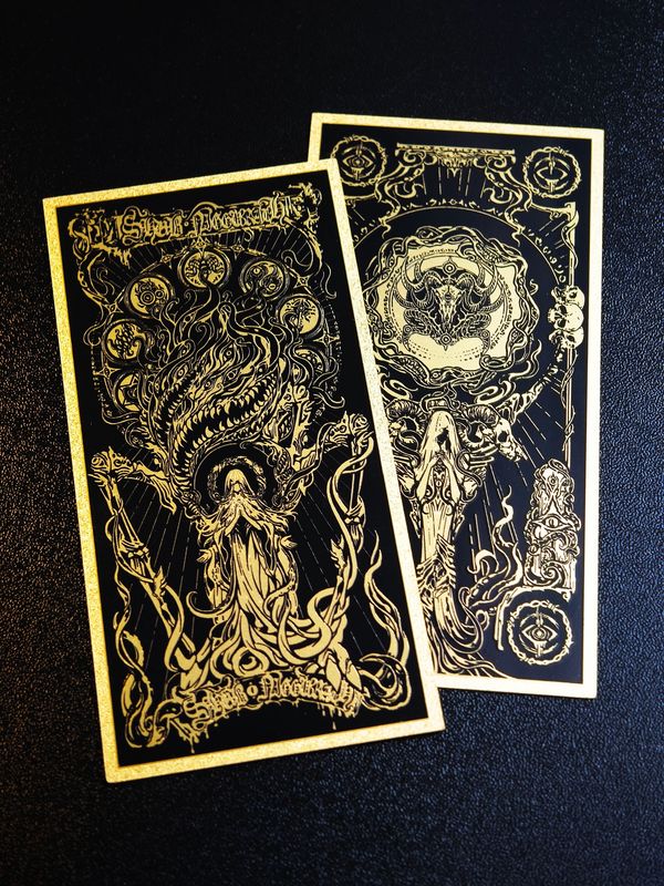 Shabu Nicholas Metallic Foil Bookmark Cthulhu Mythos Merchandise Gift Hasta New Product Gift