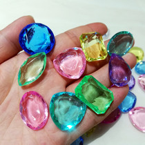 Crystal Precious Stones Children Acrylic Irregular Colored Stones Toddler Childrens Home Games Treasure Kids Toys