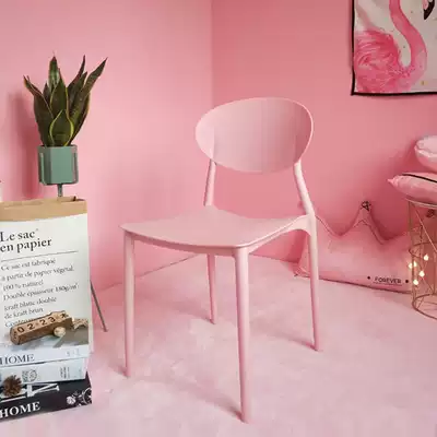 Net red Nordic designer dining chair computer backrest makeup chair foldable modern minimalist ins Net Red dining chair