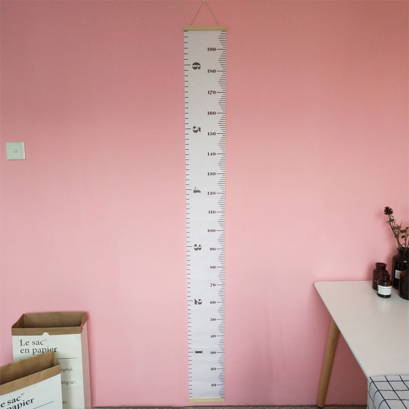 INS explosion style Nordic style baby height ruler Children's room hanging painting Men and women children's bedroom decoration painting Korean home