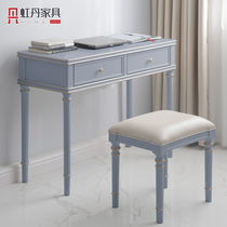 Hongdan American all solid wood desk high gray desk narrow 40cm small apartment mini 45 learning desk computer desk