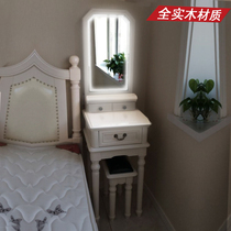 Hongdan 40 50 60 70 80cm90 American dresser solid wood bedroom small apartment Net red with lamp makeup table