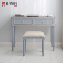 Hongdan American all solid wood desk high grade gray 70 80 100cm long light luxury writing desk learning desk computer desk