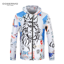 DOSERMO Dan Seymour Mens Spring Thin Casual Hooded Jacket 060711148