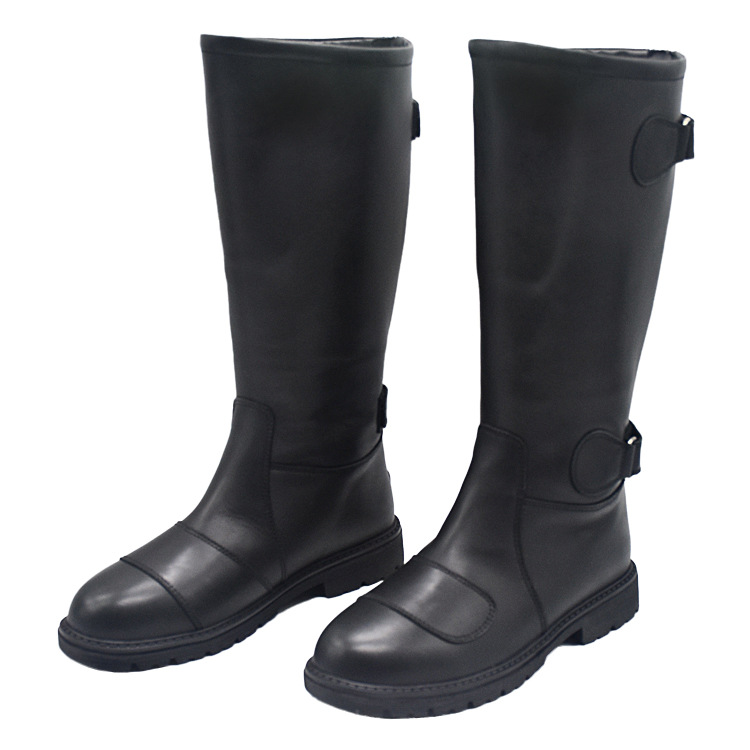 Hong Kong Iron Rider Boots PS001 Cowhide Mounted Police Car Shoes Civil Dragoon Boots for Men and Women