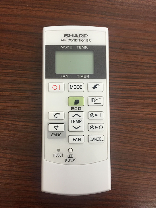 English version SHARP Sharp air conditioner remote control CRMC-A880JBEZ