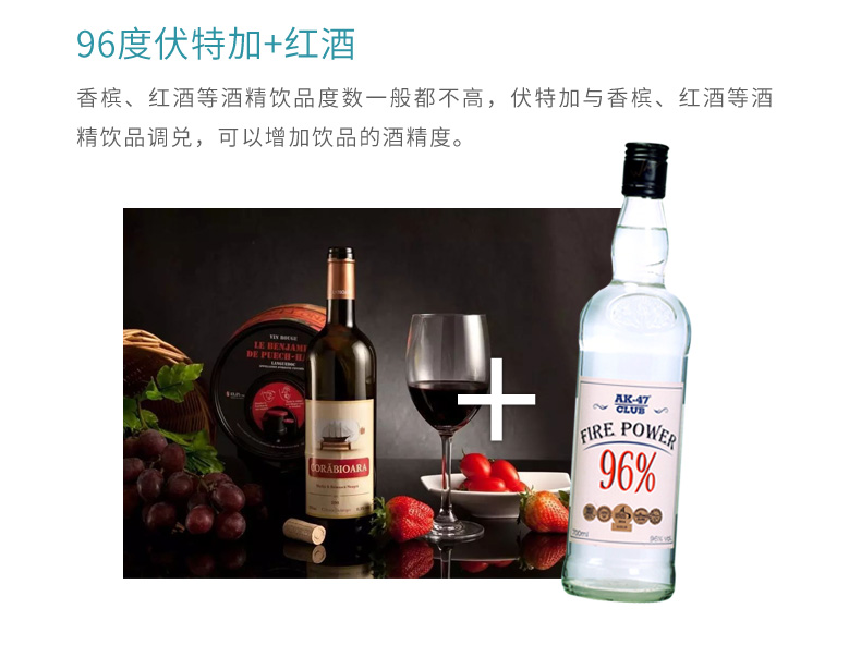 世界上最烈的酒 AK47 生命之水 96度伏特加 500ml 禁止直饮 图6