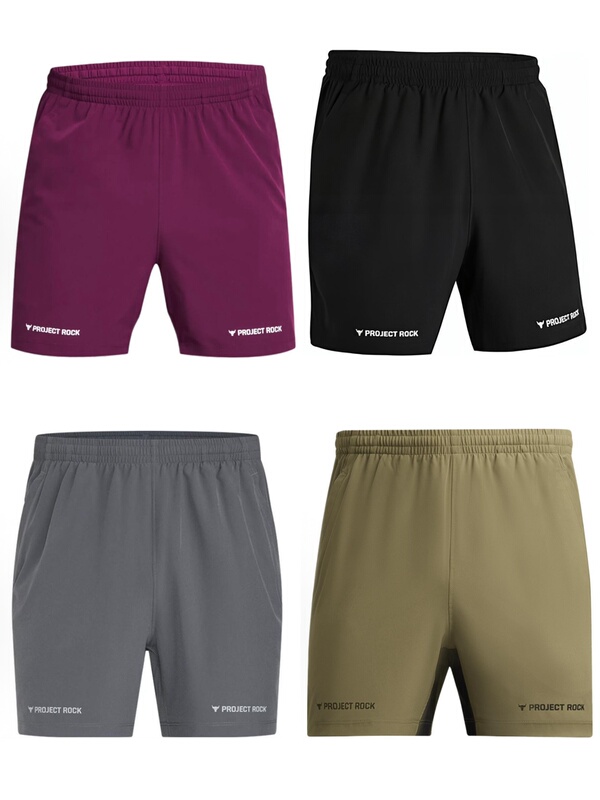 Under Armour Ua Project Rock Men's 5inch Quick-Dry Training Shorts 1384217-001 Under Armour Ua Project Rock Men's 5inch Quick-Dry Training Shorts 1384217-001