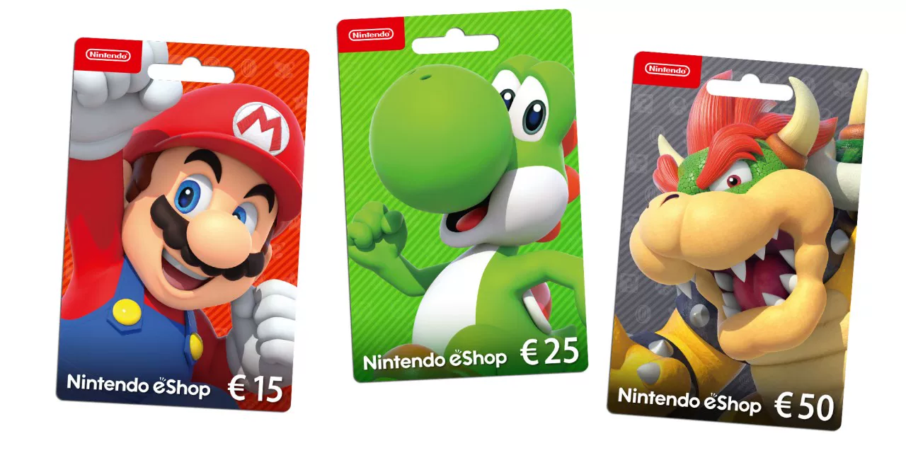 Европейский сервер карта пополнения Nintendo eShop на 50 евро карта пополнения Nintendo Switch2 WiiU