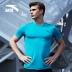 Anta sport ngắn tay nam ngắn T2018 hè mới tập thể dục thoáng khí chạy vòng cổ áo thun bó sát giản dị áo tank top Áo phông thể thao