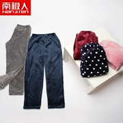 Quần pyjama Nam Cực flannel nam mùa đông ấm dày cộng với nhung nhà quần kích thước lớn san hô lông cừu nhà quần