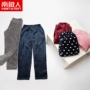 Quần pyjama Nam Cực flannel nam mùa đông ấm dày cộng với nhung nhà quần kích thước lớn san hô lông cừu nhà quần quần áo nam hàng hiệu