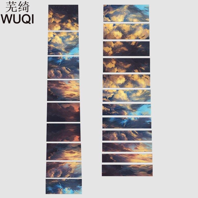 Guitar panel stickers whole guitar decorative side stickers guitar fingerboard stickers cute vibrato starry sky with the same paragraph