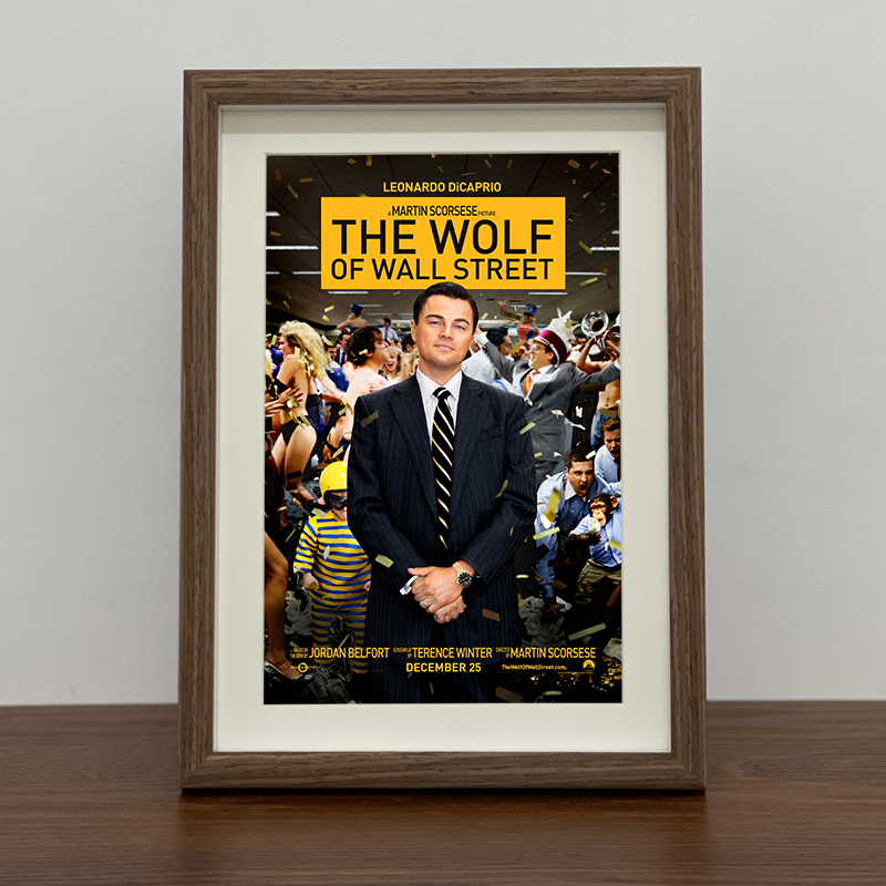 Classic Movie Wall Street Poster Photo Frame Hanging Painting Table Decoration Mural Artistic Retro Decorative Painting Gift