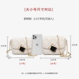 Демисезонная модная сумка для телефона, универсальная сумка на одно плечо, небольшая сумка, коллекция 2021, на цепочке