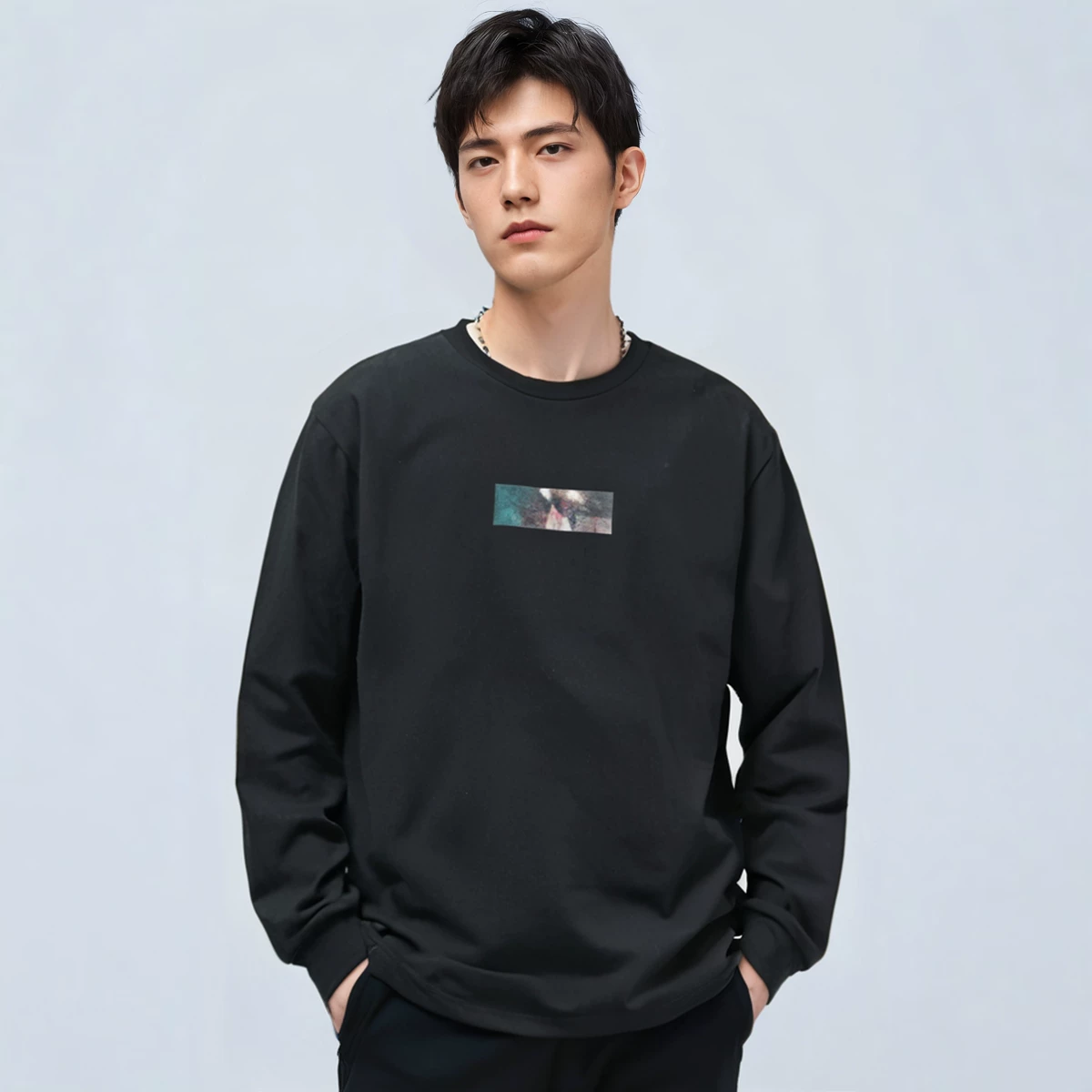 RIPNDIP Bachal Cat Middle Cat Van Nermal пародийный ван Гоген мужчины и женщины повседневные пара длинные рукава футболки свитеры