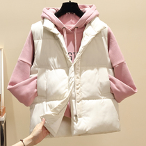 Short down cotton vest women thickened 2020 new Korean style loose Joker vest waistcoat coat tide