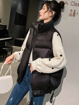 Net red down cotton jacket women short 2020 new Korean version of Wild waistcoat light black waistcoat