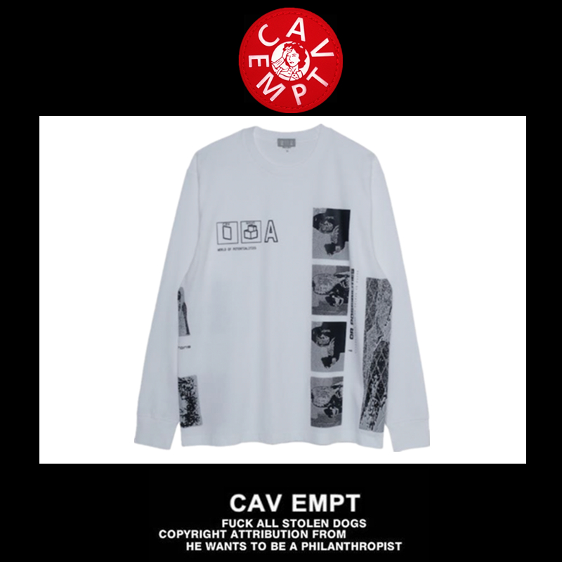 (Spot)CavEmpt C E 20AW POTENTIALS 3M REFLECTIVE POTENTIALS Men's Long-sleeved T-shirt