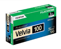 5 rolls of Fuji RVP100 120 film VELVIA100 reversal color positive film 25 September single roll price