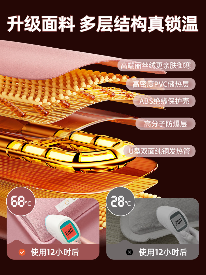 Oes Electric Hot Water Bottle Explosion-Proof Rechargeable Hot Compress Warm Water Bag Hand Warmer Baby Warmer 2025 New Model Foot Warmer Hot Water Bag