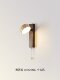 Medieval style bedroom bedside wall lamp with switch rotatable study wall lamp wabi-sabi style living room high-end travertine lamp
