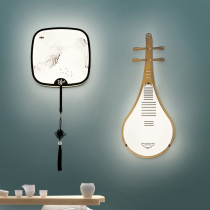 Background painting lamp wall New Chinese wall lamp Living room TV lamp Bedroom bedside stairwell Chinese style Zen personality lamp
