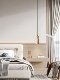 Medieval-Style Master Bedroom Bedside Chandelier, Yellow Travertine, Wabi-Sabi Retro, High-End Feel for Guesthouses, Study, Living Room, Dining Room Lighting Fixtures