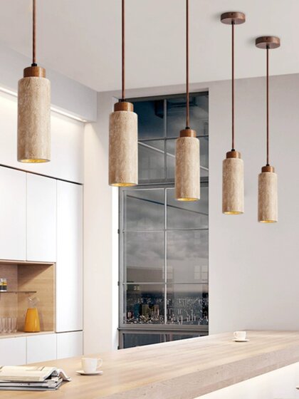 Wabi-Sabi Style Restaurant Chandelier, Creative and Unique Bar Counter, Guesthouse Bedroom Bedside Small Chandelier, Mid-Century Style Staircase Lighting Fixtures
