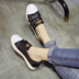 Nhỏ màu trắng giày nữ 2018 mùa xuân mới hoang dã sinh viên Hàn Quốc phiên bản của giày thể thao phẳng thấp để giúp nông miệng giày đơn giày vải Giày cắt thấp