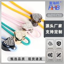 Metal spring buckle outdoor sportswear sweatshirt hood rope trouser waist drawstring heart-shaped buckle adjustment buckle decorative accessories