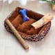 Cũi bốn mùa Teddy pet mat nhỏ vừa chó lớn Golden Retriever chó cung cấp giường mèo xả rác mùa đông ấm áp - Cat / Dog hàng ngày Neccessities Bát an đôi cho chó