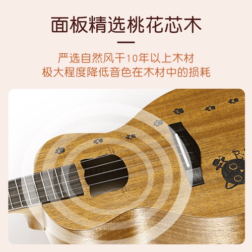 Укулеле с партитурой, гитара для начинающих, музыкальные инструменты, 23 дюймов