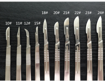 Fine stainless steel independent packaging aseptic No 11 buried thread surgical blade double eyelid opening angle tool