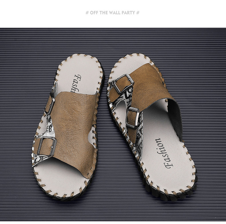 Отдых тапочки 凉鞋拖鞋男夏季46外穿47大码48编织凉拖男士运动沙滩潮牌一字拖