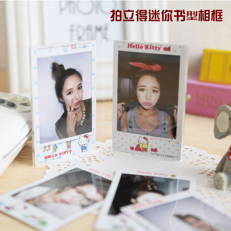 Piaoli photo frame mini7c 8 9 25 90 Acrylic L-shaped photo frame photo paper Universal rotating photo frame
