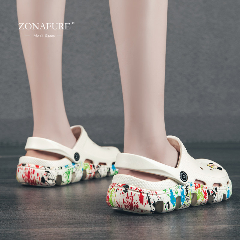 Longing Life The Same Style 2021 Dongle Shoes Women Ins Tide Non-slip Thick Bottom Cute Beach Shoes Outwear Slippers