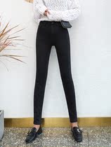 Summer black jeans womens nine-point pants Korean version is high and thin tight little feet tide student pants pants