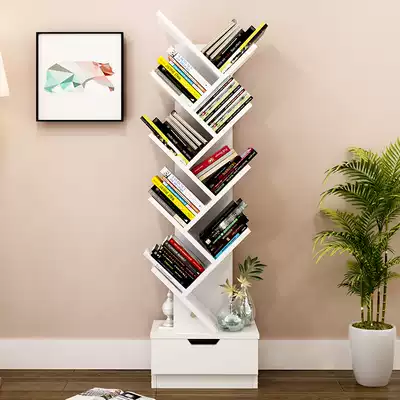 American combination desk tree-shaped European multifunctional shelf bedside simple wall-mounted table small bookcase bookcase