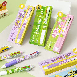 Hit Style three-color pen press gel pen three-in-one Color module pen for junior high school students to take notes and draw key wrong questions to correct red, blue and black pen 0.5mm water pen marker pen