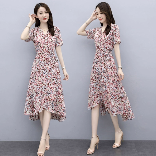 Летняя брендовая шифоновая юбка для матери, премиум класс, яркий броский стиль