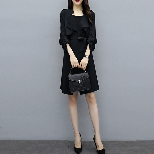 Осенний плащ, длинная куртка, 2021 года, средней длины, в корейском стиле, подходит для подростков