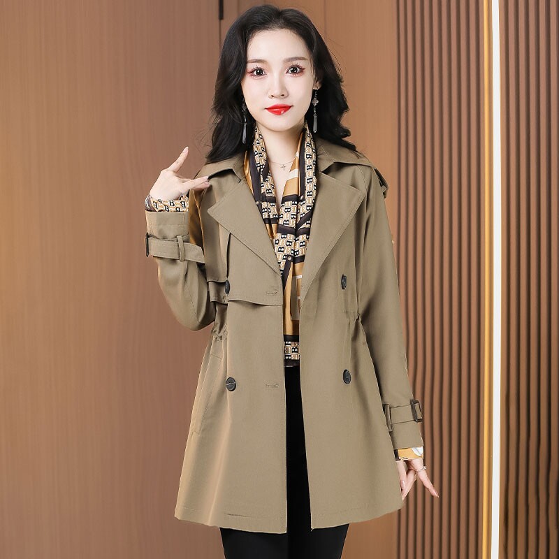 Pu Feng - fei Windcoat Cover girl Spring and Autumn 2023 new brand casual temperament small mom short coat
