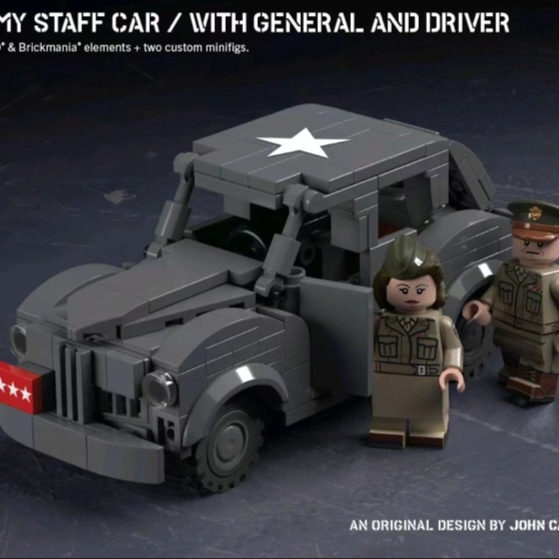 [Reengraved] World War Ii U.S. Pokad Express Ship Officer Car Does Not Include Stickers and Minifigures and Free Digital Drawings