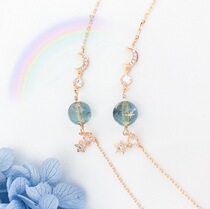 Japan Guihe Pearl Star Moon Sterling Silver Bracelet Girl Light Luxury Small Design Sense Planet Star Moon Blue Girl